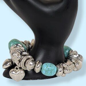 Chunky Beaded Stretch Bracelet